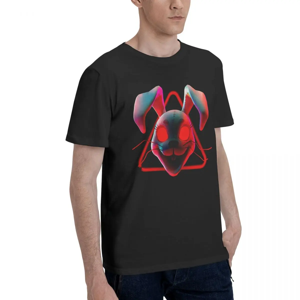 Футболка F-Fnaf мужская с логотипом крутая тенниска из 100% хлопка майка коротким