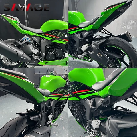 Заглушка подножки ZX-6R ZX 6R 2025 для Kawasaki Ninja ZX6R ZX636 ZX600 2011-2024, кронштейн для вешалки выхлопной системы, съемный держатель