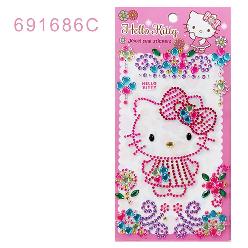 Кошка Hellokitty Наклейка мультфильм трехмерные с дрелью наклейка украшение блокнот
