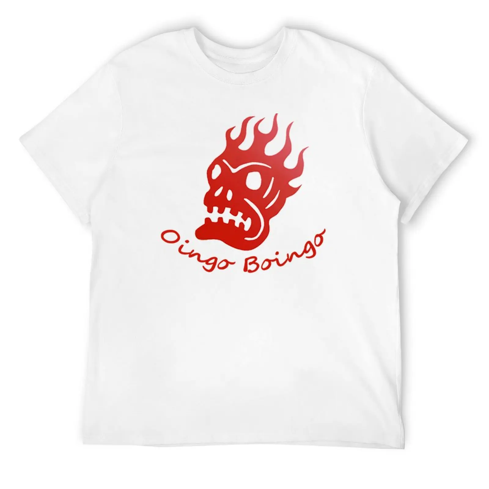 Футболка Oingo Boingo Red Burning Skull рубашки с графическим рисунком одежда больших