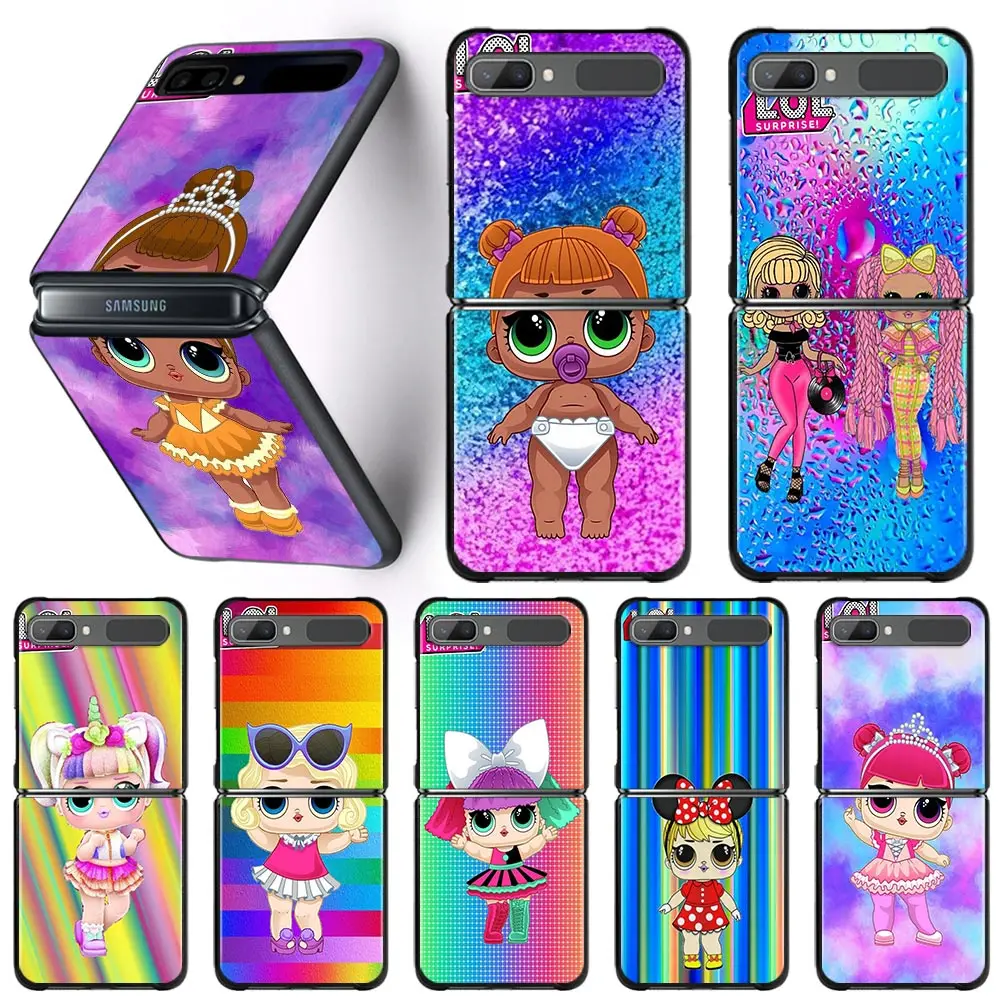 

LOL Surprise Fashion Girl Phone Case For Samsung Galaxy Z Flip 3 Zflip3 5G Hard PC Cover Folding Coque ZF3 zflip3 Fitted Funda