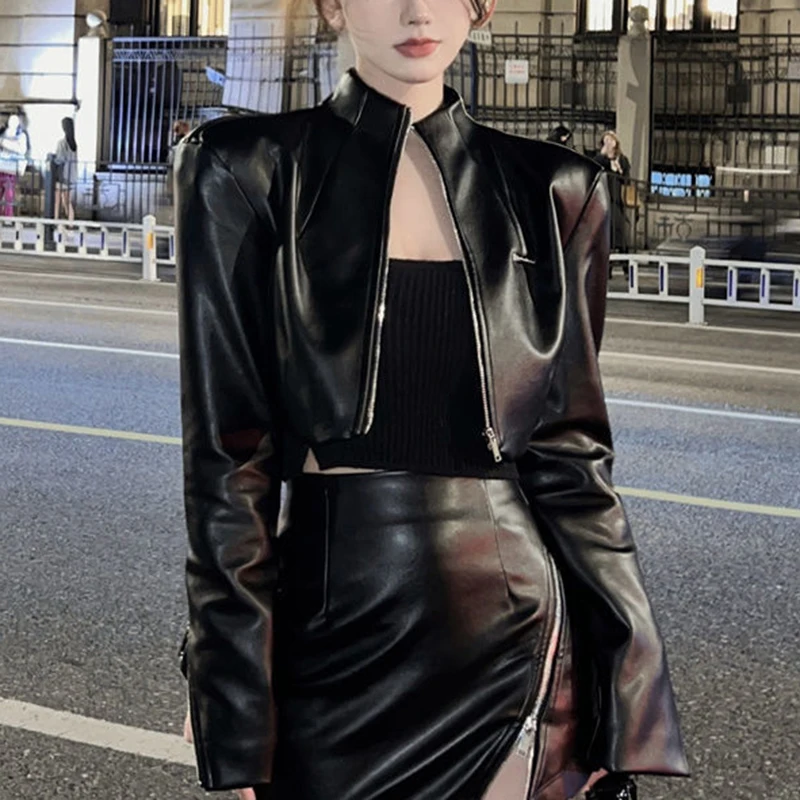 Куртка женская байкерская