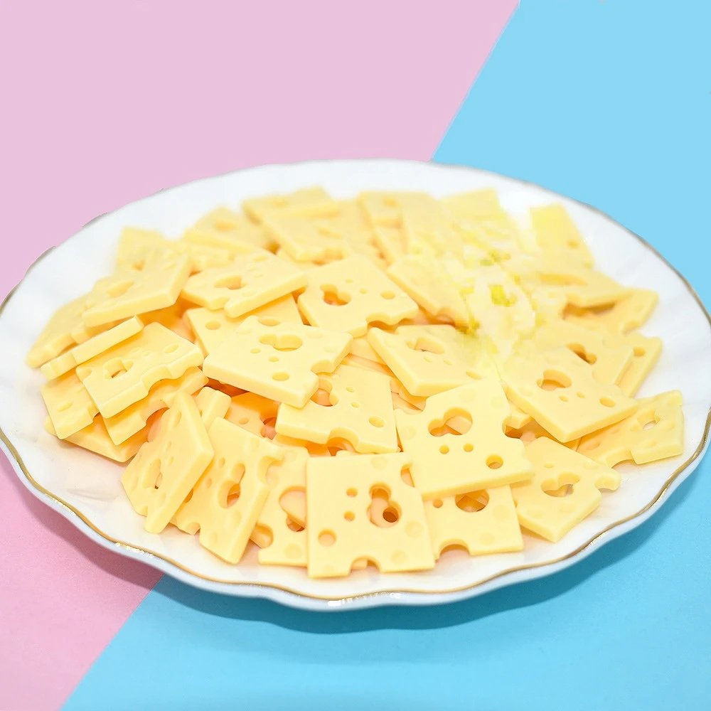 

10 шт. кавайные мини-украшения для сыра из смолы