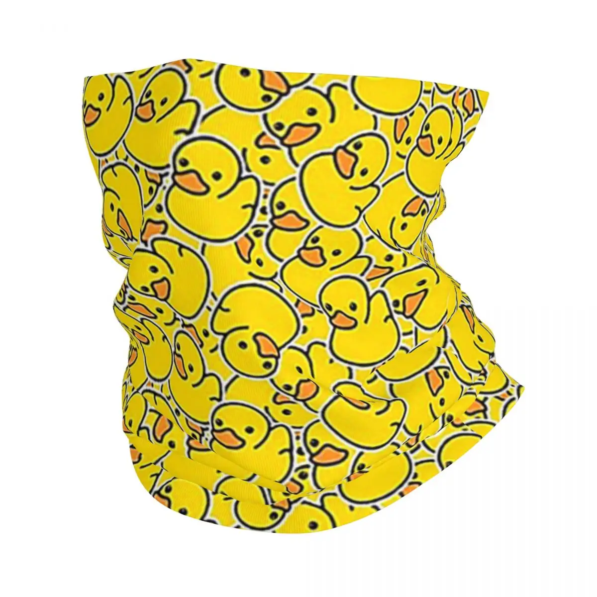 

Желтая Классическая резиновая бандана на утиную шею, шарф-маска с принтом, шарф, многофункциональный головной убор для верховой езды, унисекс, для взрослых, для зимы
