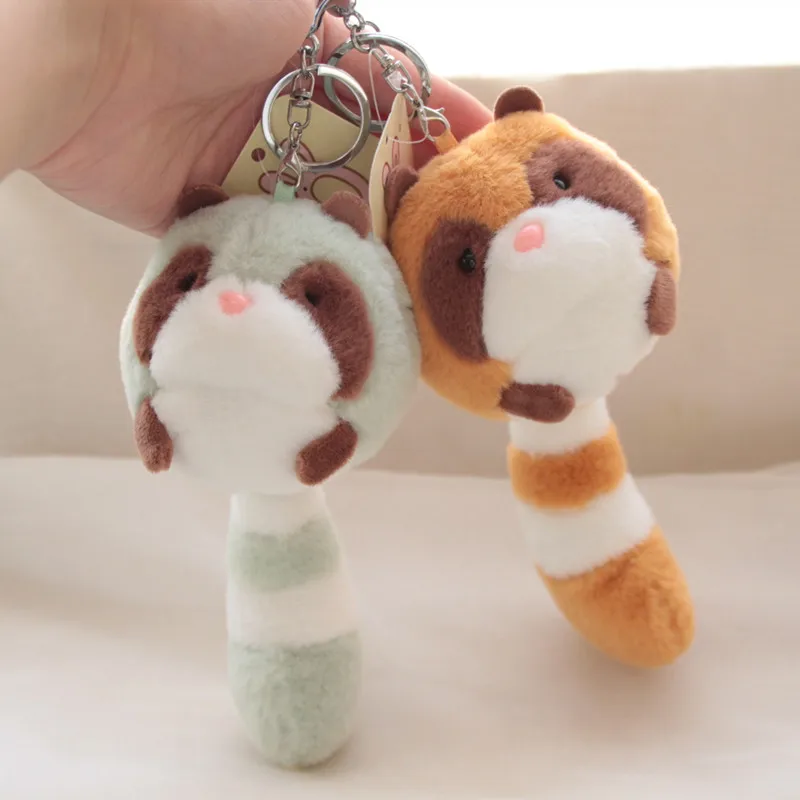 

Little Raccoon Odd Bear Cartoon Plush Toy Bag Key Chain Small Pendant Male and Female Couple Key Chain Small Doll Birthday Gift