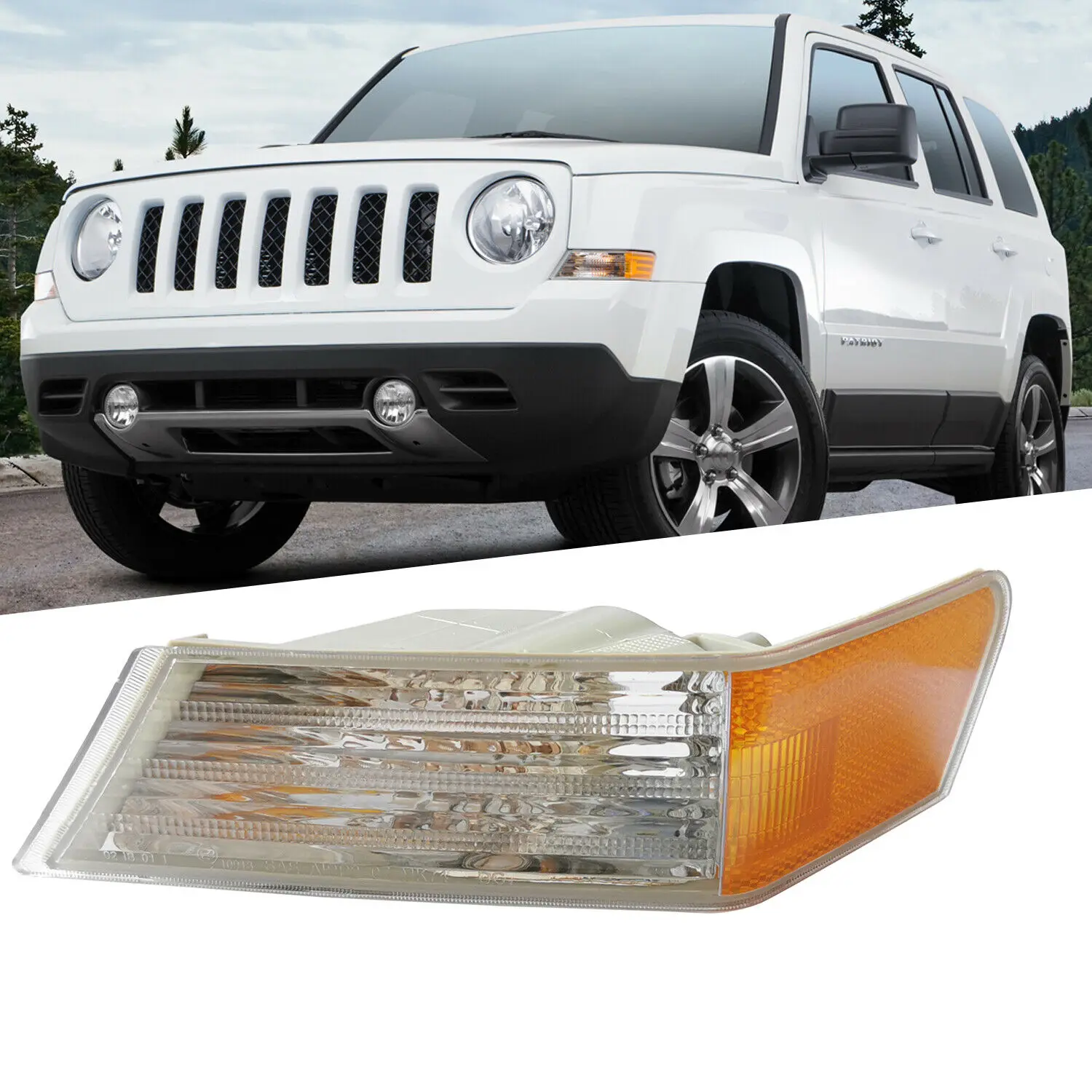 

For 2007-2017 Jeep Patriot Parking Turn Signal Light Housing Front Left Side