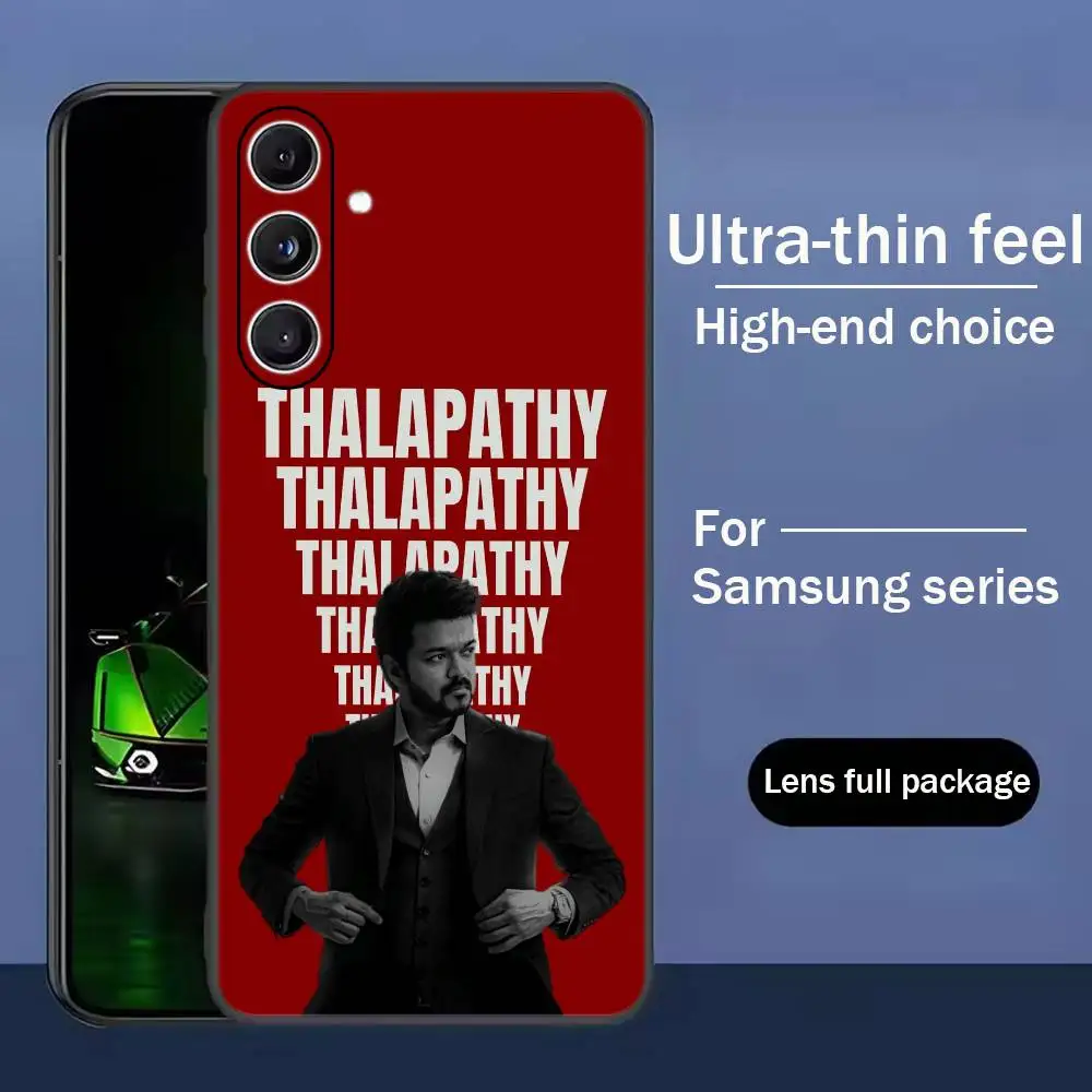 Фото Чехол для телефона Classic Actor Thalapathy Vijay, черный, силиконовый, мягкий, для Samsung Galaxy A73, A72, A71, A70, A53, A52, A51 №3