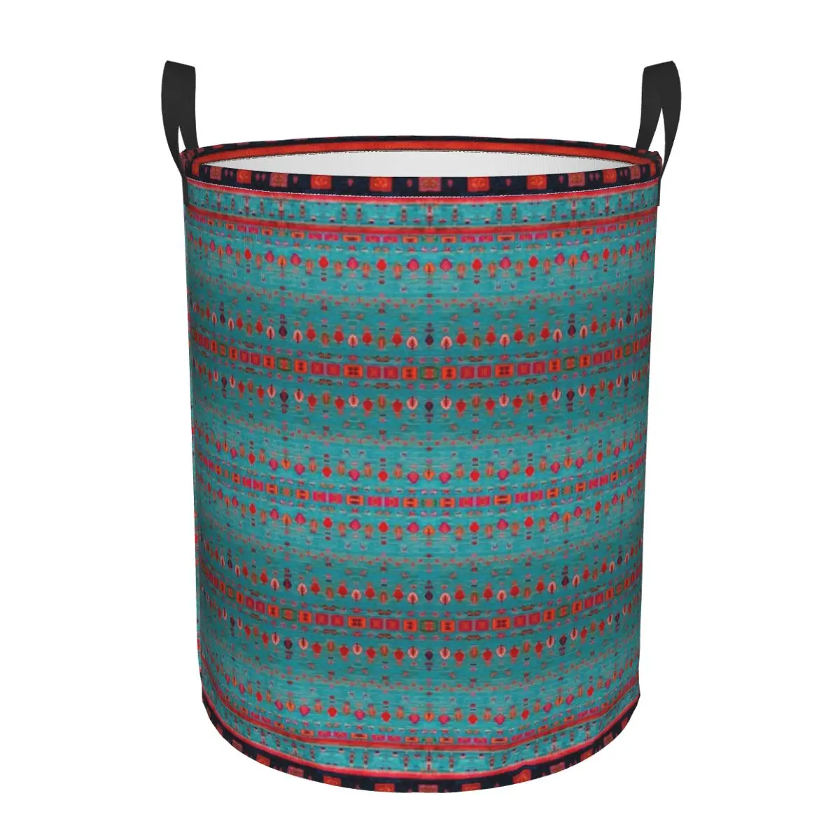 Epic Traditional Moroccan Calm Blue Foldable Laundry Baskets Dirty Clothes Toys Sundries Storage Basket Home Organizer Large