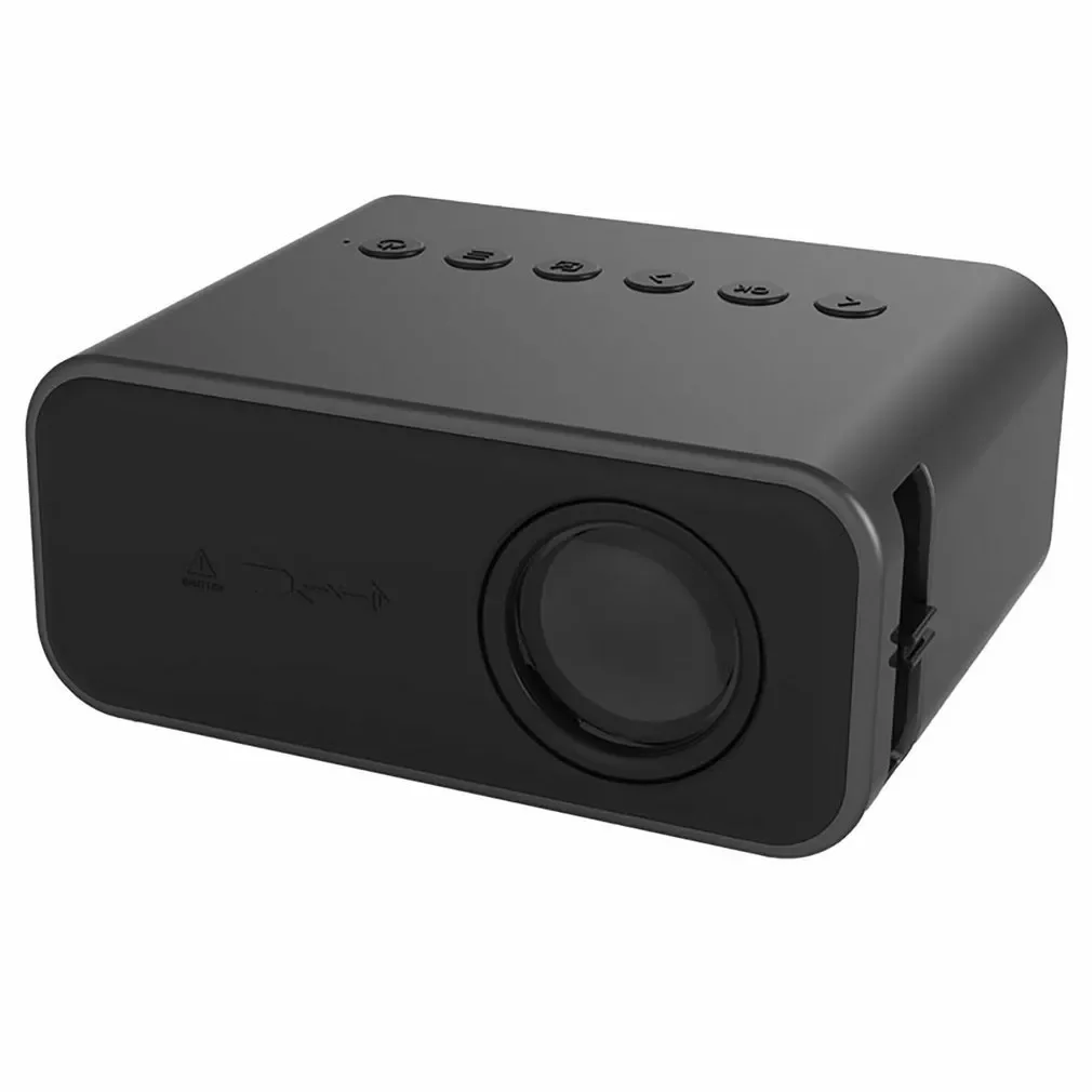 

NEW2023 YT500 LED Mini Projector 320*240 Pixels Supports 1080P HDMI-compatible USB Audio Portable Home Media Video Player EU Plu