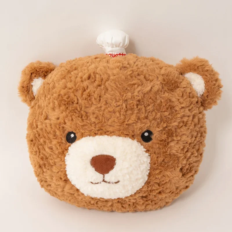 Медведь Шеф-повар Торт Тост Швейцарский Рулет Подушка Мягкие Куклы Kawaii Десерт