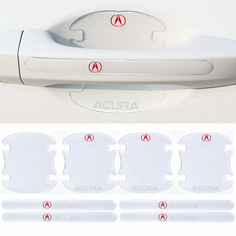 

Car Door Bowl Handle Protector Sticker Anti-scratch for Acura Badge RDX ZDX TL RDX TLX CDX MDX TLX TLX-L RLX TSX RSX Integra