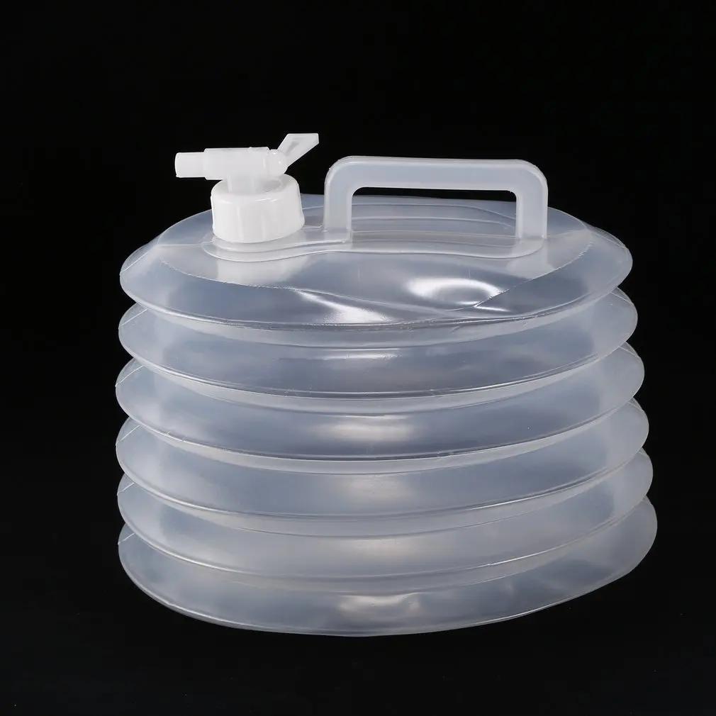 

Прочное компактное портативное складное ведро для питьевой воды 10 л из ПЭ пластика, уличное выдвижное прозрачное складное ведро