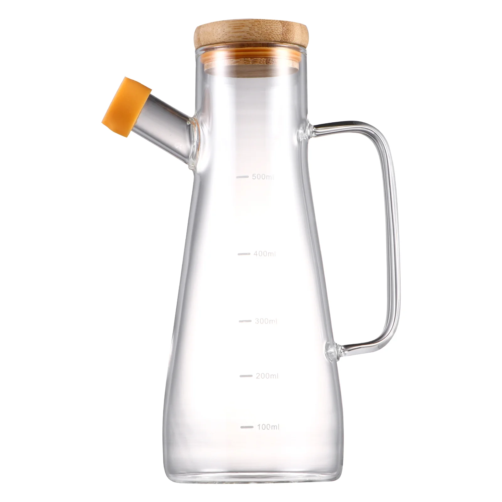 

1Pc Vinegar Condiment Jar Seasoning Kettle Cruet Containers with Scale Kitchen Oil Dispenser Spout Control Oil Pot Oil Dispenser
