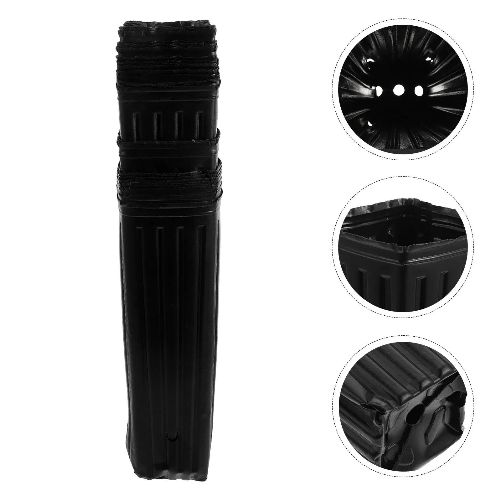 

50 Pcs Bag Planting Bowl Gardening Pouch Thicken Fruit Containers Plastic Mini Bags Nursery Tomato Bonsai Pots & planters