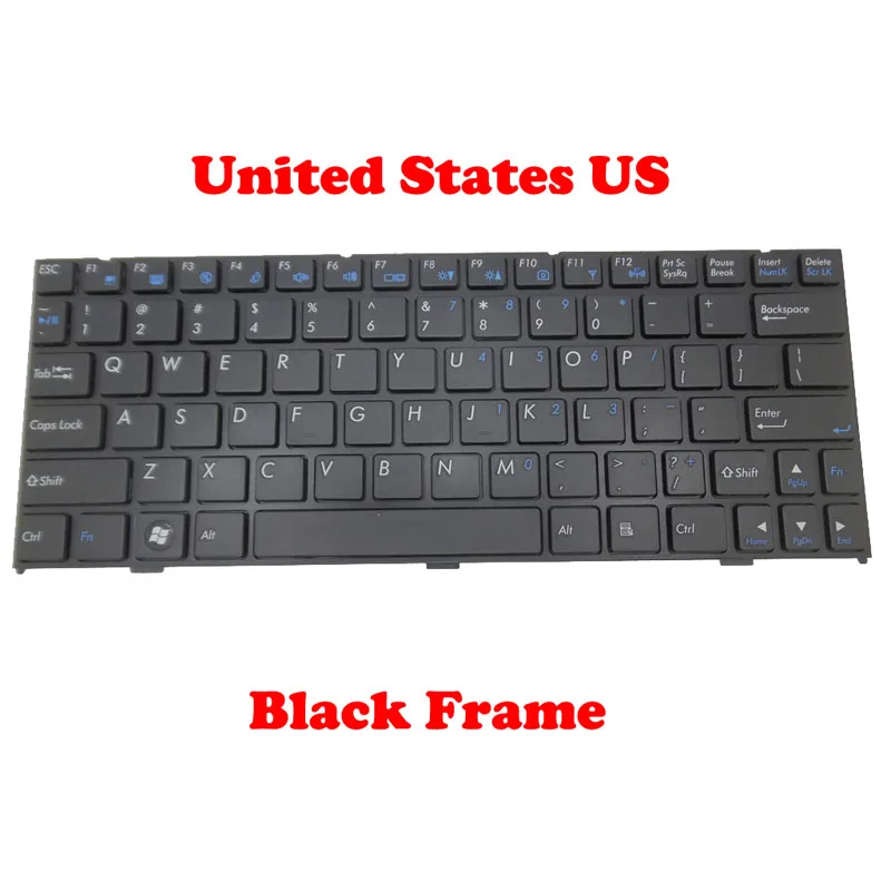 Клавиатура для ноутбука AVADirect W110ER английская американская черная новая