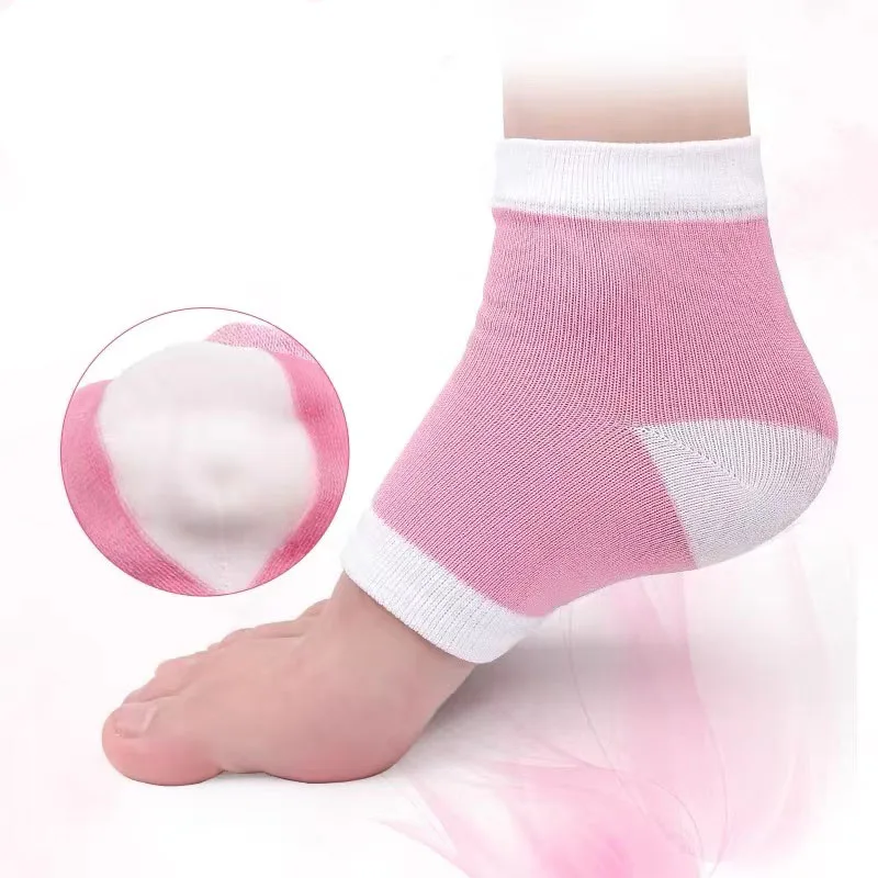 

1Pair Reusable Silicone Moisturizing Gel Heel Socks Anti Cracked Chapped Foot Smooth Skin Care Exfoliating Foot Protector Tools
