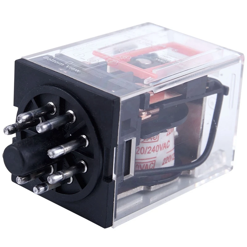 5X переменный ток 220 В/230 В катушка с напряжением лампы 8 контактов DPDT 2NO 2NC