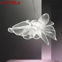 aoutela nordic pendant lamp modern led white creative decorative fixtures for living room dining