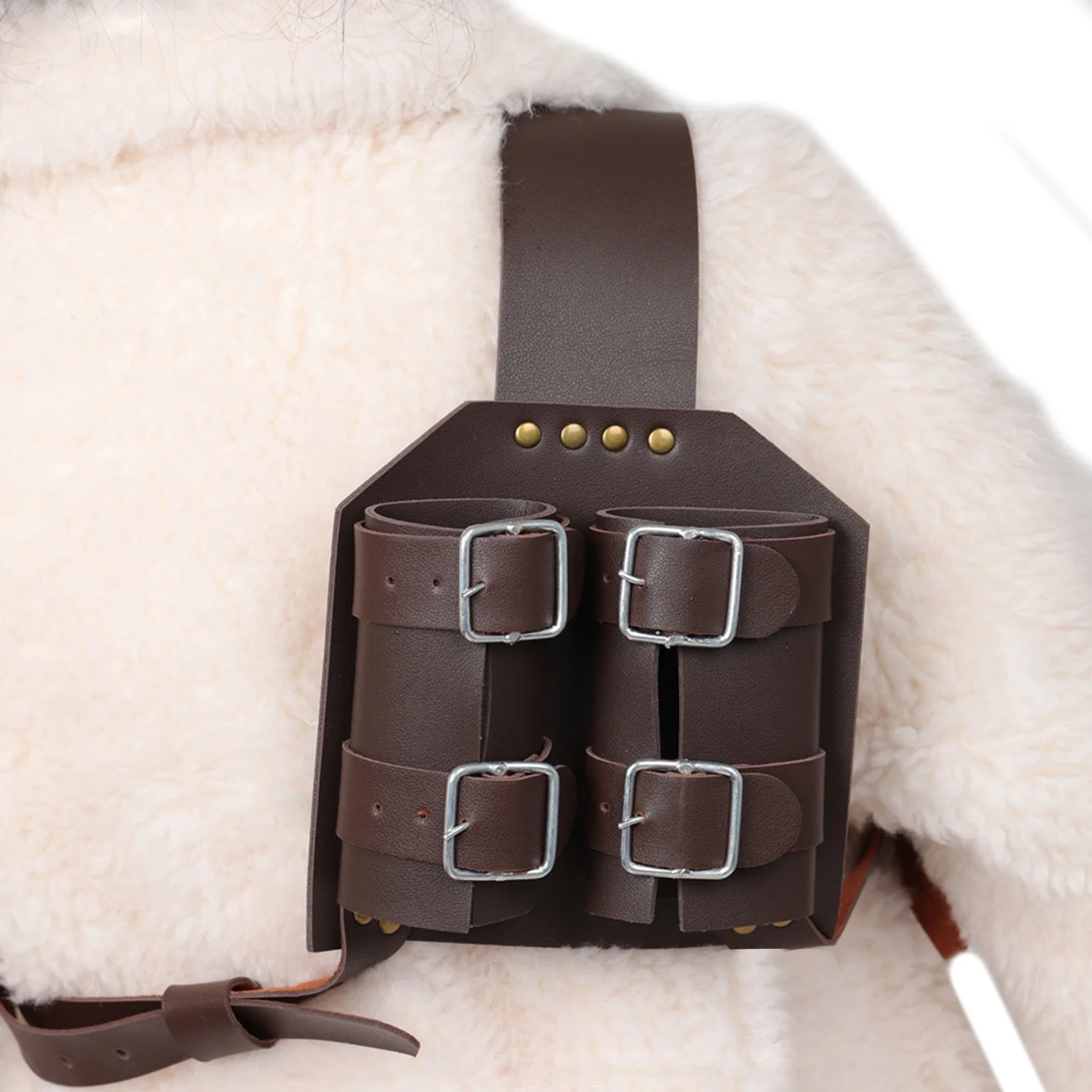 

Swords Frog Renaissance Belt Swords Frog Swords Holder PU Leather Shoulder Back Belt Swords Cover Practical Weapons Rack