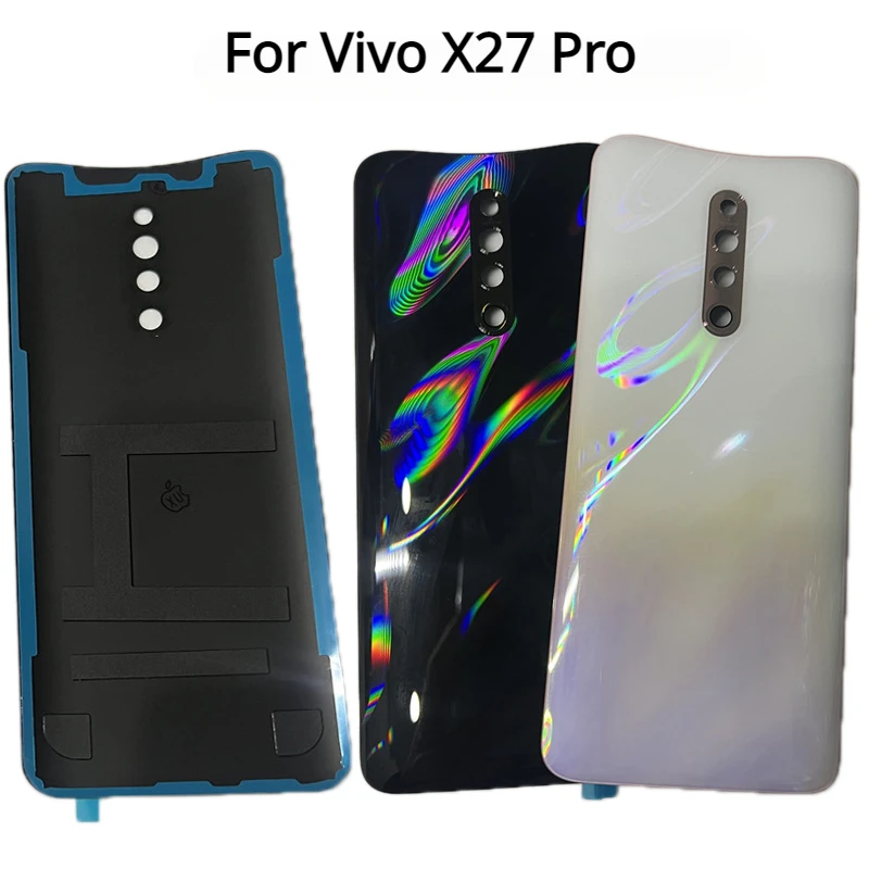 

Back Glass For Vivo X27 Pro V1836A V1836T V1838T Battery Cover Rear Door Housing Back Cover with Camera lens
