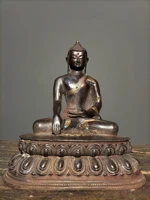 13 tibetan temple collection bronze cinnabar mosaic gem shakyamuni lotus platform worship buddha town house exorcism