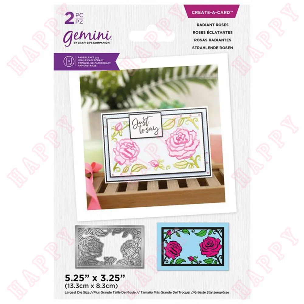 

2022 Summer Radiant Roses Floral Cutting Dies Diy Scrapbooking Paper Greeting Cards Album Diary Crafts Decoration Embossing Mold