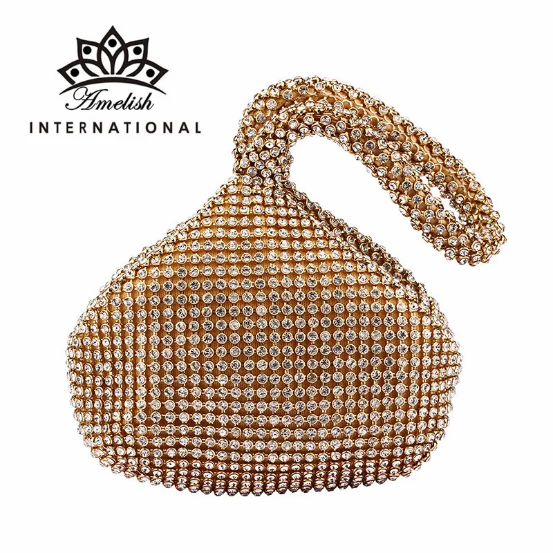 

2022 New Arrival Brand Designer Women Evening Bags Mini Day Clutch Ladies Crystal Wedding Party Handbags Female Gifts Tote Purse