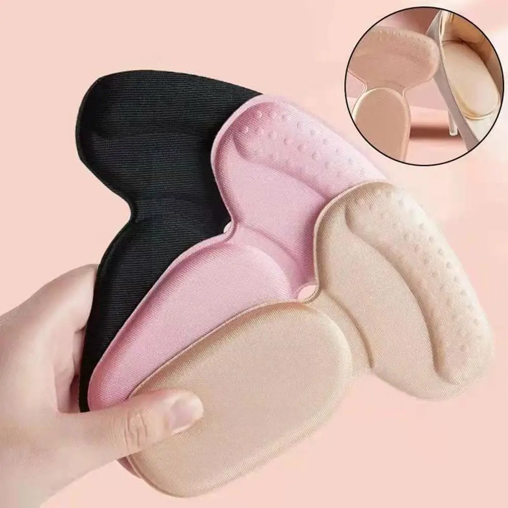 

Heel Sticker Insole Women High Heels Sponge Pad Insert Heel Size Half Shoe Relief Silicone Insole Insole Anti-wear Pain Red C8S8