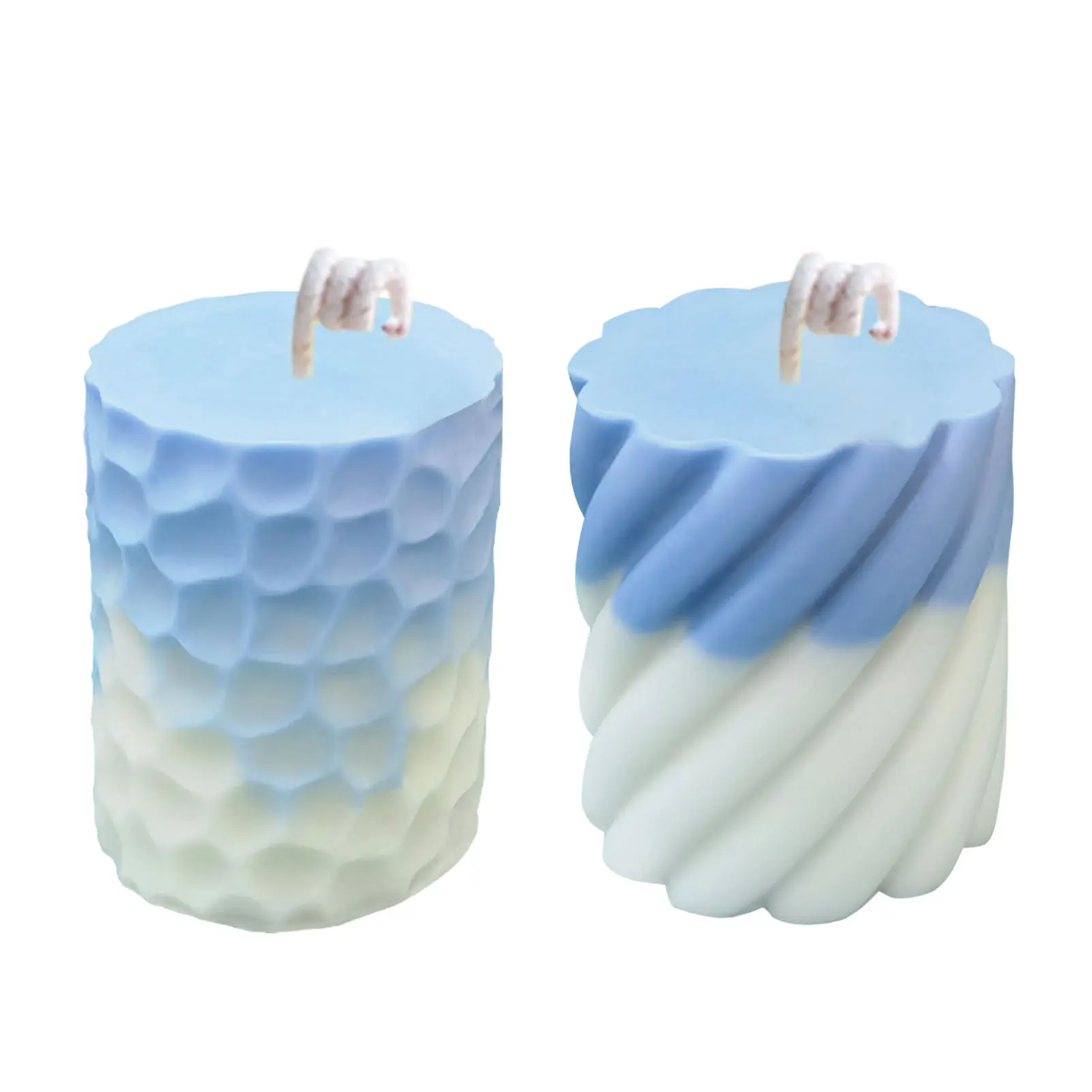 

DIY Aromatherapy Candle Holders Resin Mold Silicone Crafts Art Supplies Mould Spiral/Scale Pattern Cylindrical Mold For Candle