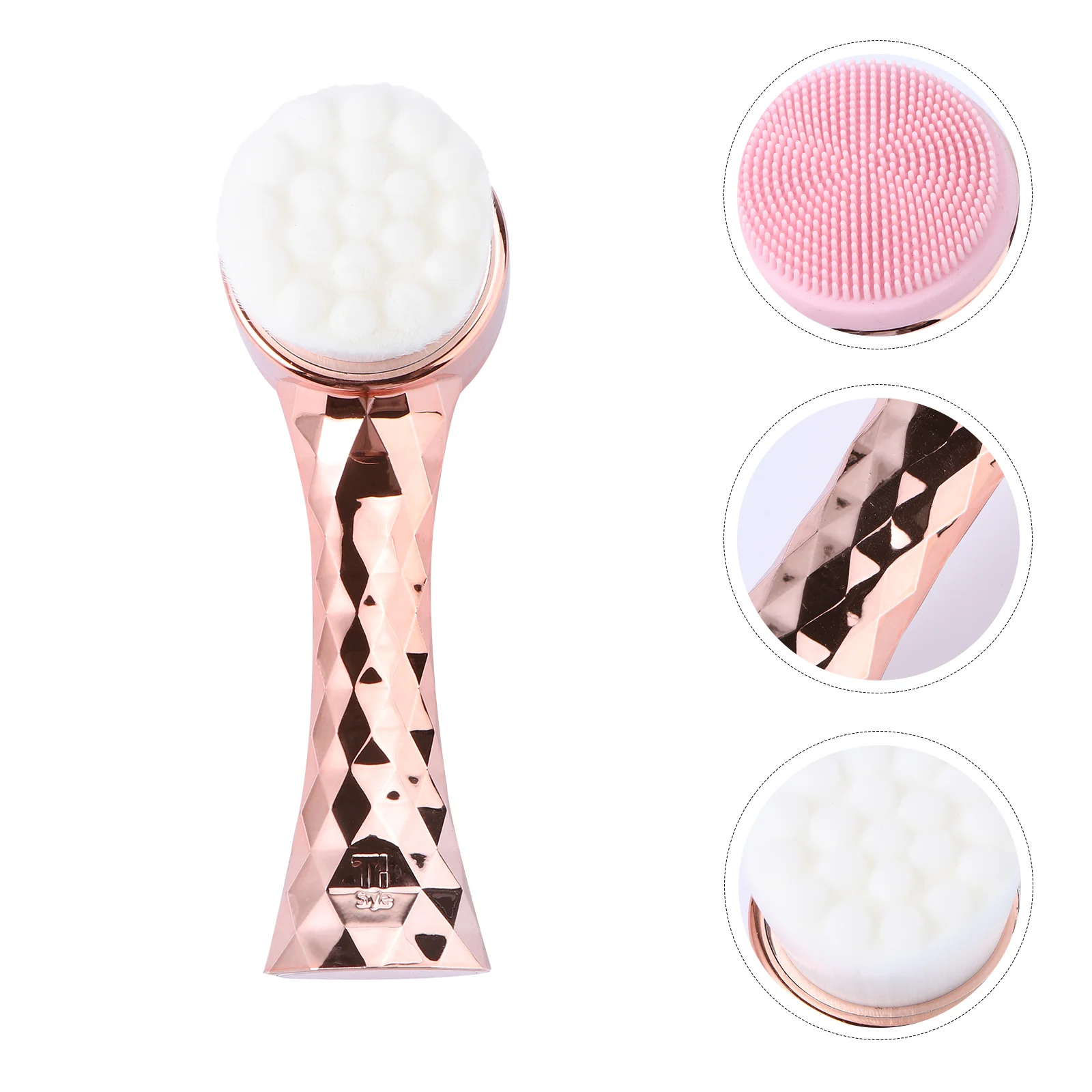 

Brush Face Facial Cleansing Scrubber Manual Cleanser Cleaning Cleaner Wash Exfoliating Skin Exfoliator Tool Body Double Sided