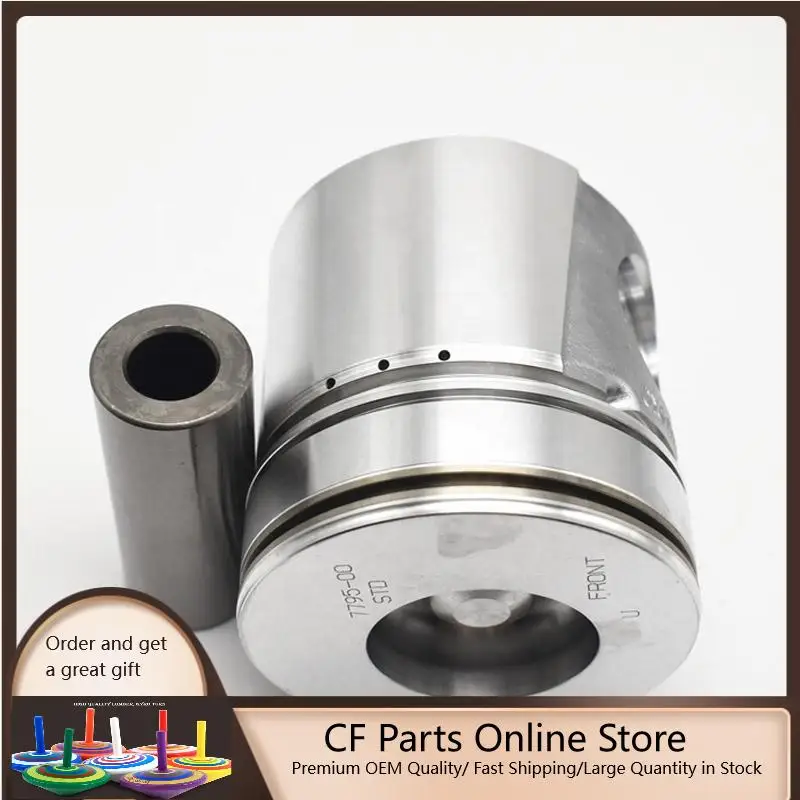 

4PCS 6735-31-2140 Excavator Piston Replacement For 6D102 SAA6D102 Engine