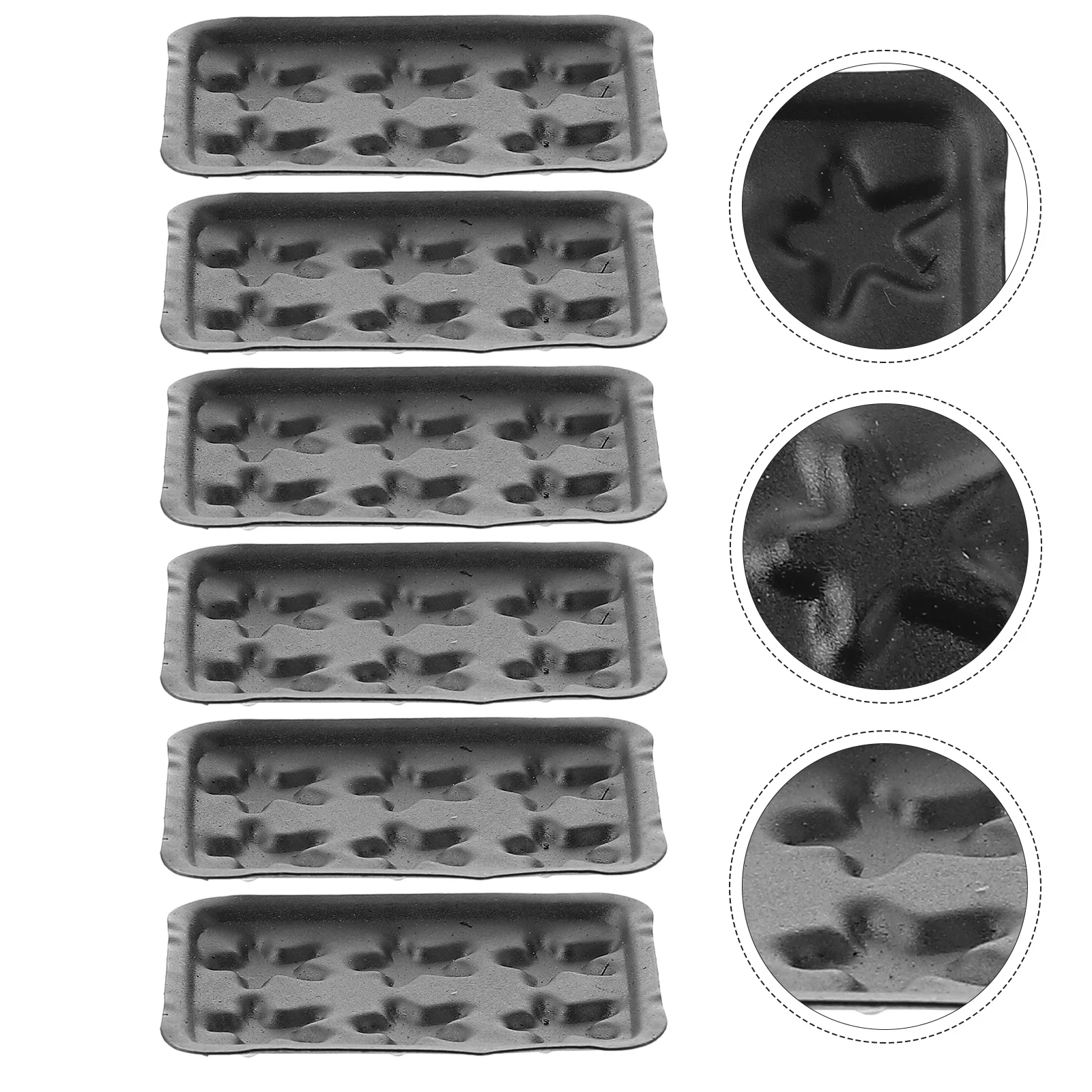 

6pcs Miniature Baking Tray Mini House Baking Plates Kids Mini House Supply