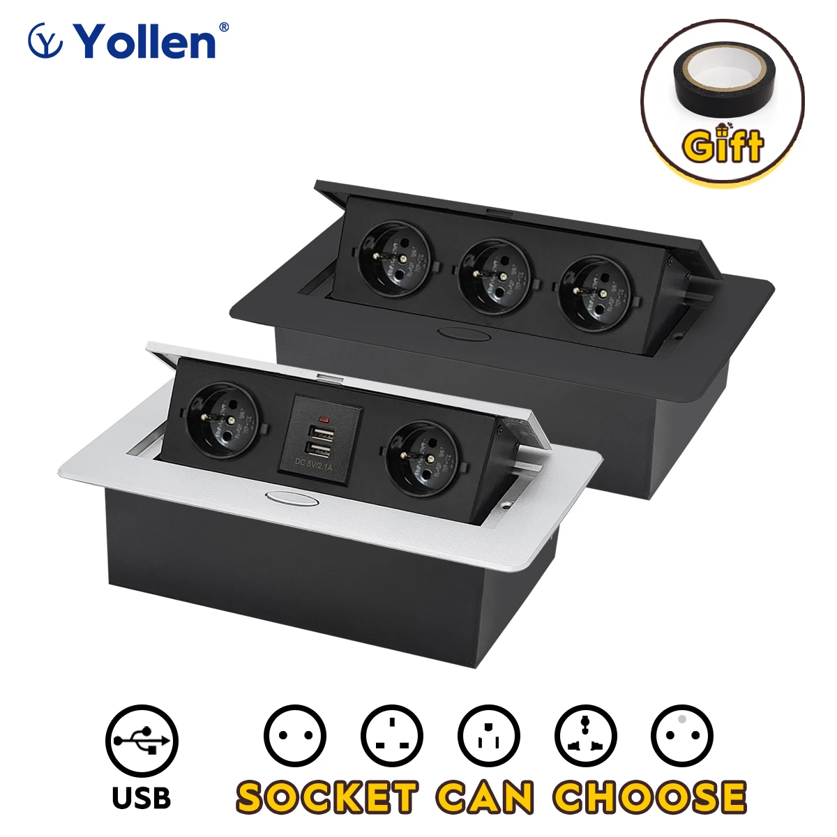 metal panel french standard hidden type table socket 23 way outlet usbeuruniversalfr office kitchen cabinet desktop aluminum free global shipping