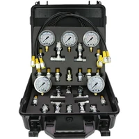 for excavator pressure gauge mechanical hydraulic pump pressure gauge oil pressure gauge test gauge hydraulic gauge box set