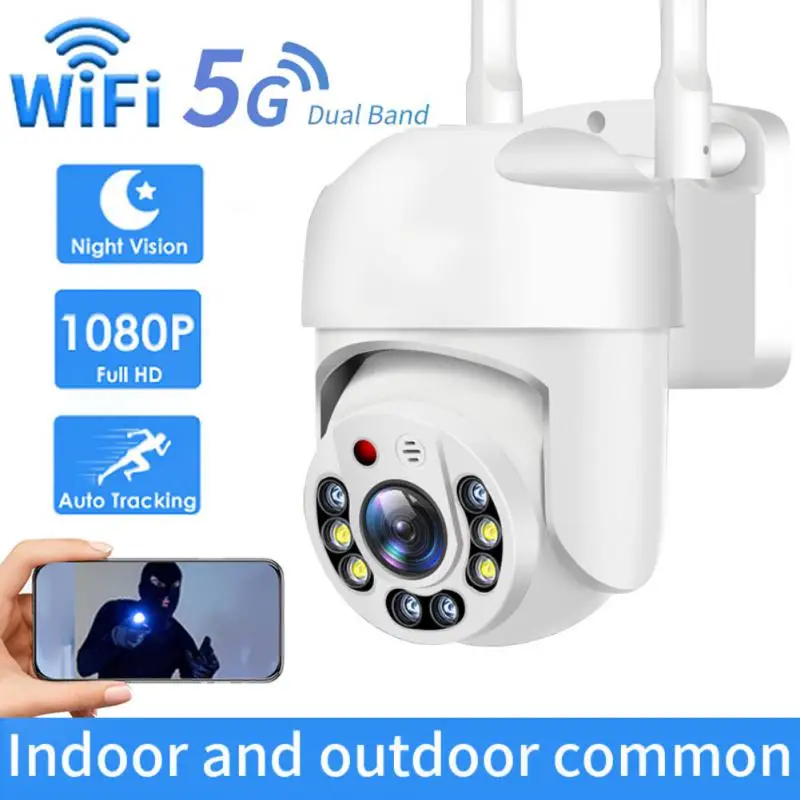 

Умная IP-камера с Wi-Fi, наружная беспроводная камера видеонаблюдения, PTZ IP-камера с автоматическим отслеживанием, ночным видением, мини-камера с обнаружением человека