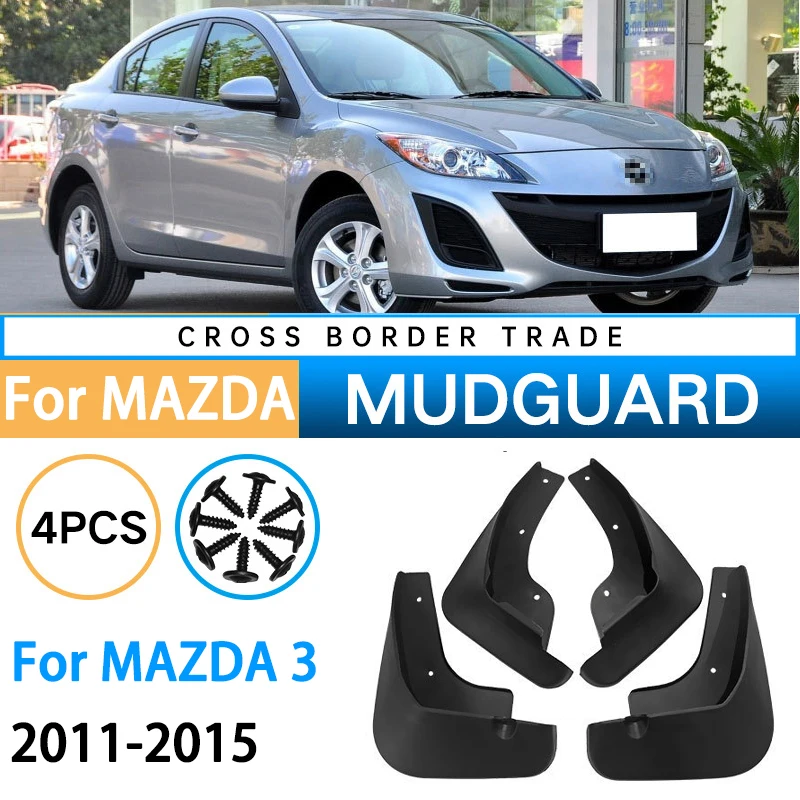 

4 шт., Автомобильные Брызговики для MAZDA 3 2011-2015