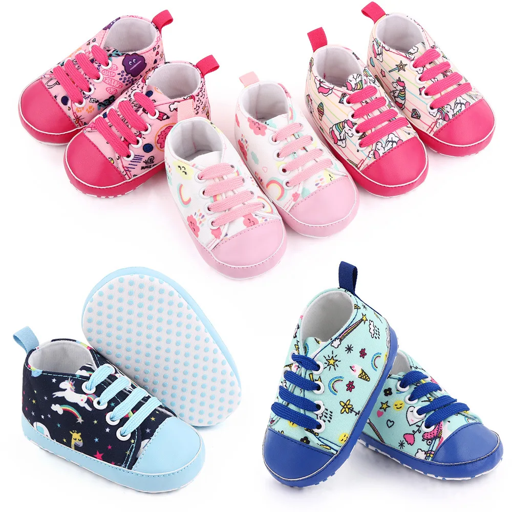 

Spring Autumn Newborn Cute Animal Girls Sneakers Shoes Causal Sports Infant Toddler Soft Sole Anti-slip Baby Shoes First Walkers