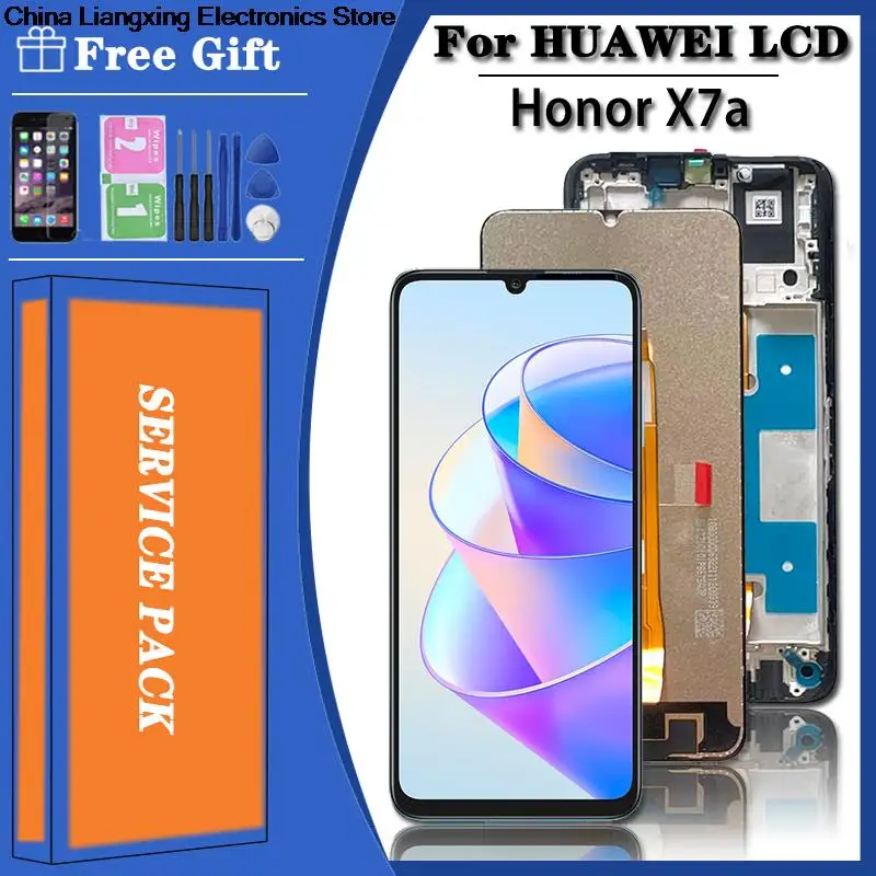 

6.75 "original para huawei honor x7a lcd RKY-LX2 tela do painel de toque digitador para honorx7a display substituição da tela