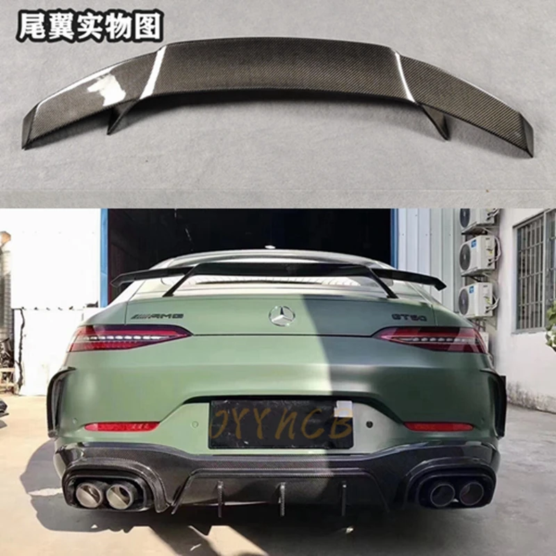 Для Benz AMG GT43 GT50 GT53 4-дверный задний спойлер из углеродного волокна в стиле OEM