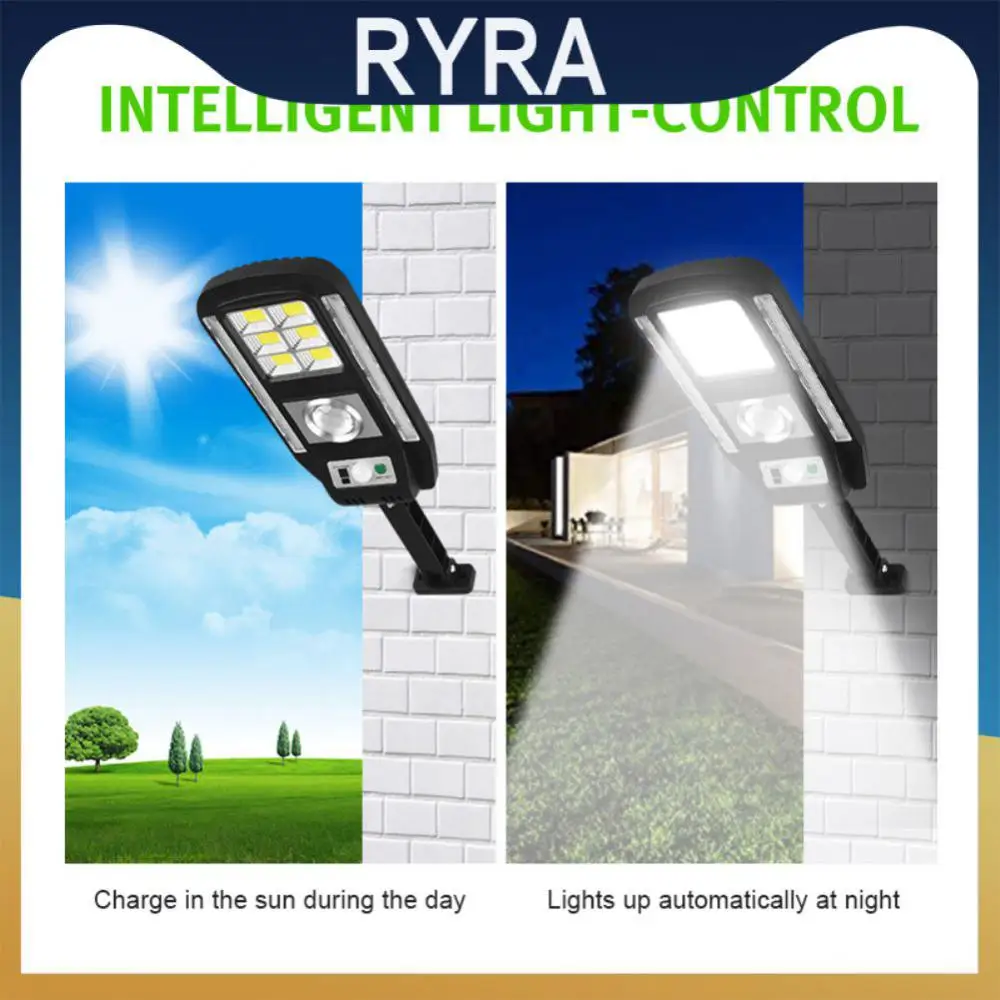

Solar Sensor Light Warning Street Lamp LED Waterproof Human Induction Street Lamp Garden Outdoor Courtyard Sensor Street Light