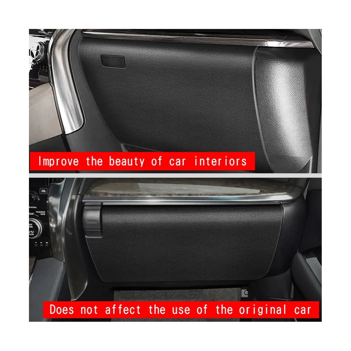 Кожаный чехол для хранения перчаток в автомобиле Lychee защитный коврик