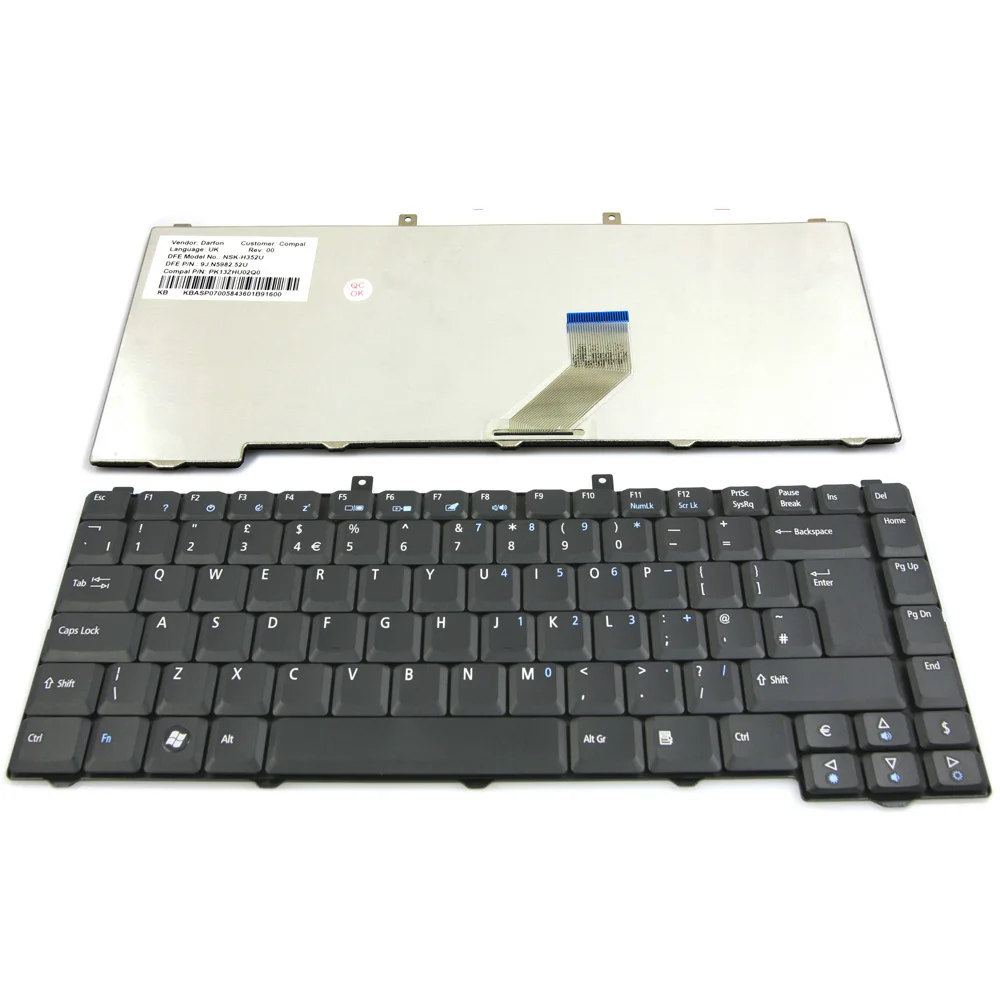 Новая клавиатура для ноутбука Acer Aspire 3100 5100 1670 3030 5630 5680 5500 5610 5650 черная версия