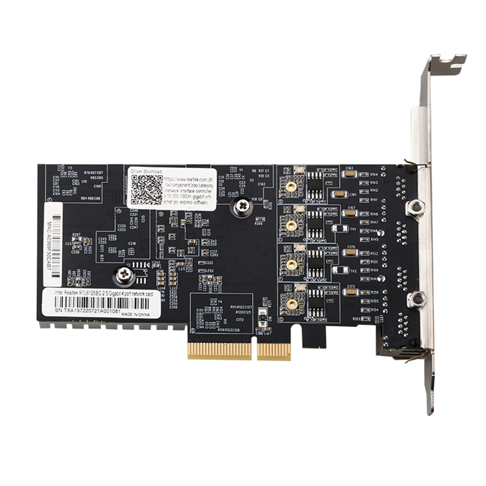 PCIE Gigabit сетевая карта 4 порта 2 5 Гбит/с Ethernet адаптер RTL8125BG