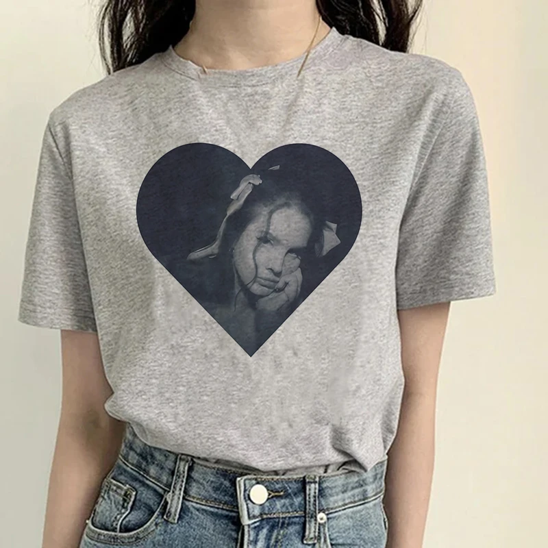 Женская Винтажная футболка с коротким рукавом принтом в стиле Харадзюку