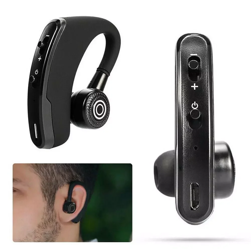 

V9 Bluetooth Earphones Noise Control Business Wireless Bluetooth Mic Sport Wireless Handsfree Headset with For Driver E7G9