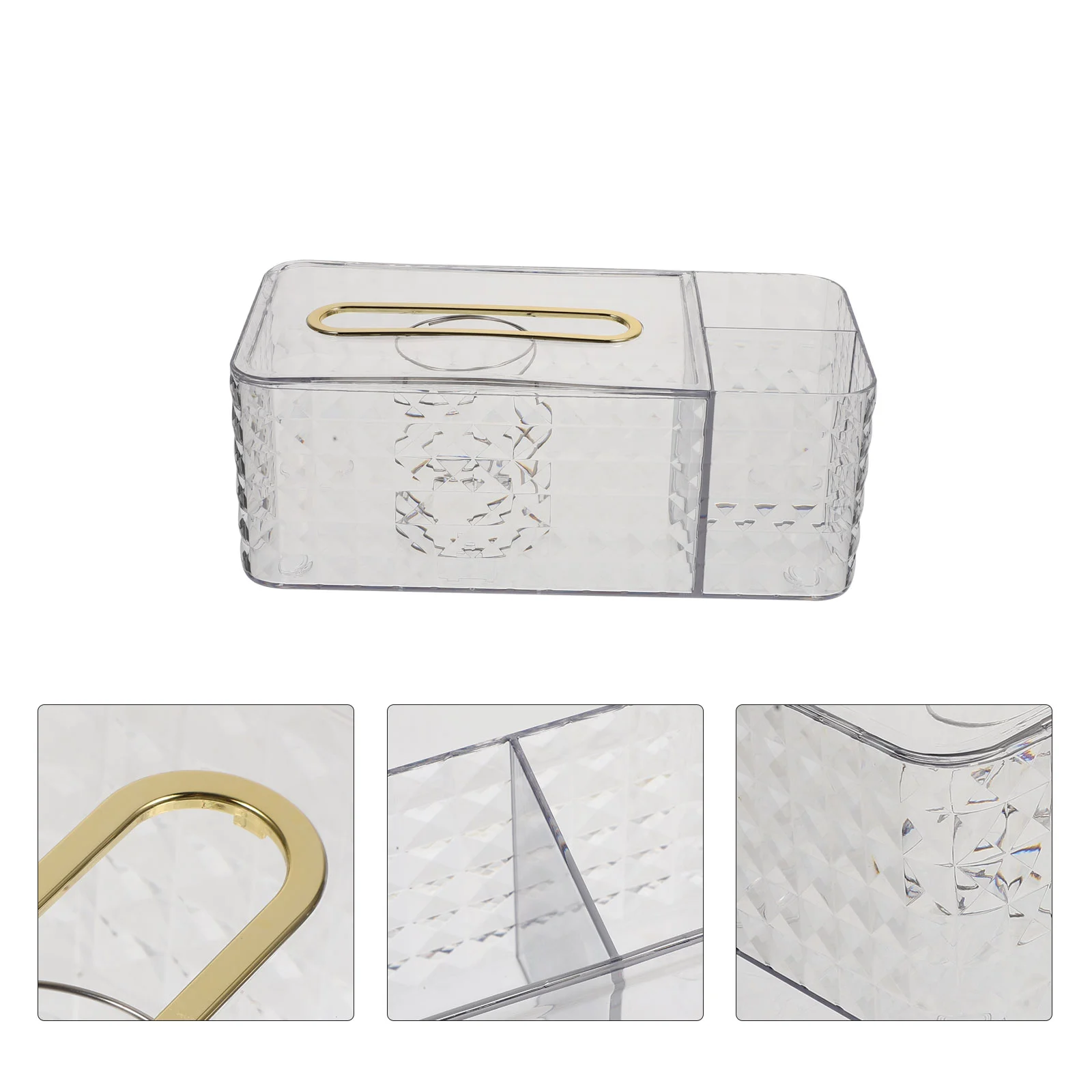 

Tissue Box Holder Case Cover Paper Container Storage Napkin Desk Desktop Organizer Toilet Towel Remote Decorativepen Rustic