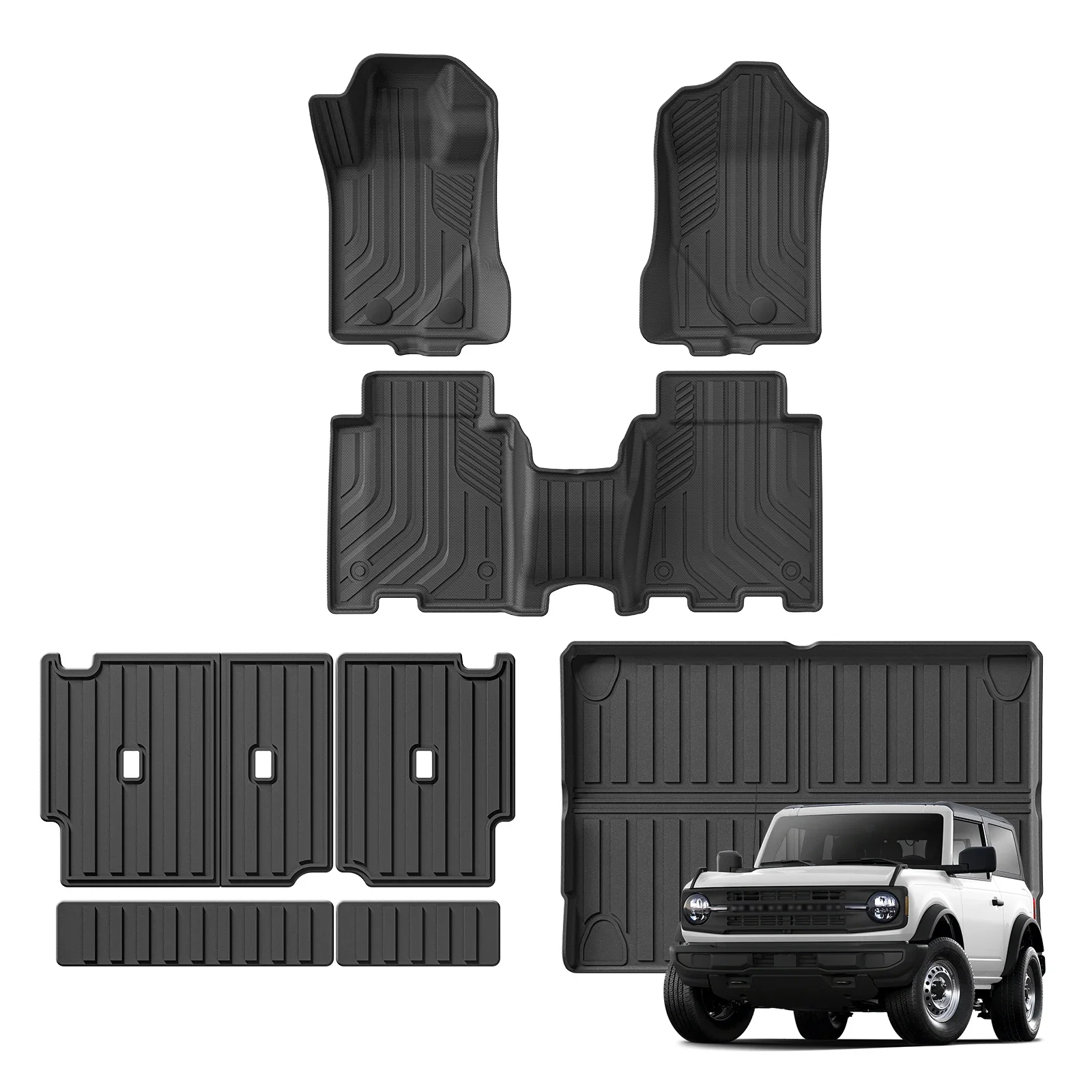 Коврик для багажника автомобиля Ford bronco 4 door 2021-2024 автомобильные коврики из ТПЭ