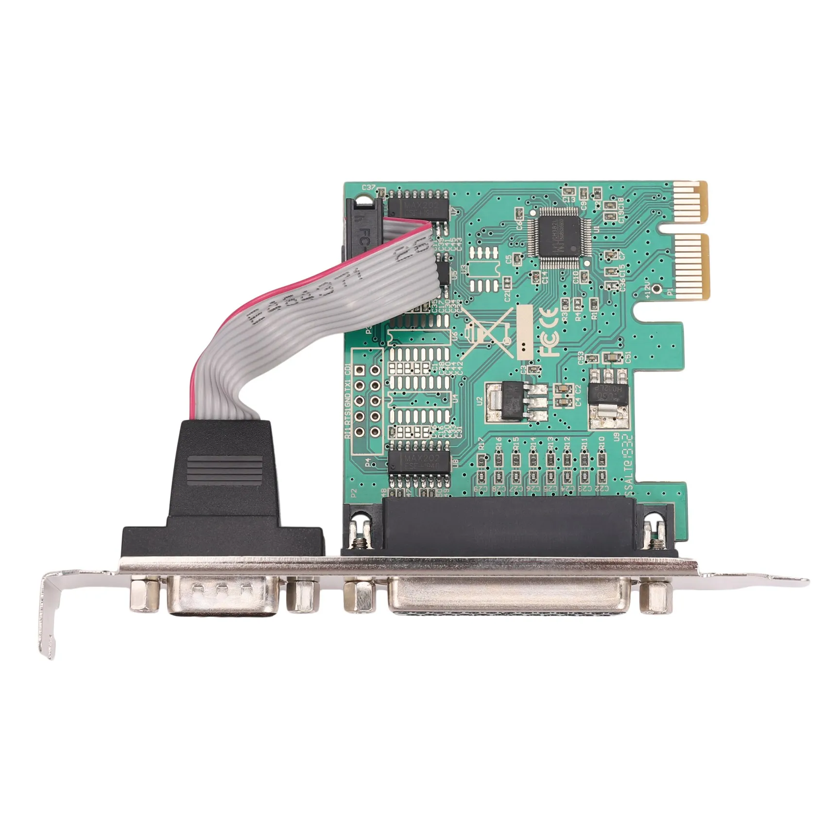 

Последовательный порт RS232 -232 и параллельный порт принтера DB25 к PCI-E адаптер преобразователь карты WCH382L чип