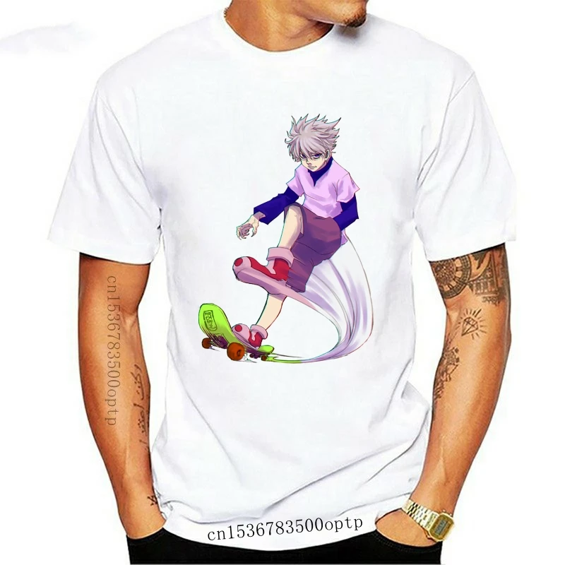 

Man Clothing New Men T-shirt Hunter X Hunter Gon Freecss Killua Zoldyck Hisoka Awesome Artwork Printed T Shirt Hip Hop Tee Tops