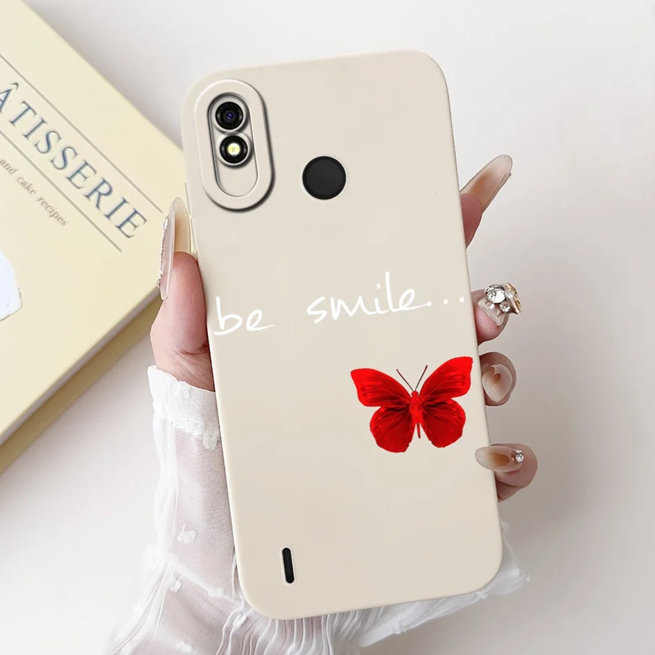 Мягкий силиконовый матовый чехол-накладка для телефона из ТПУ Tecno Pop 3 Plus 2019